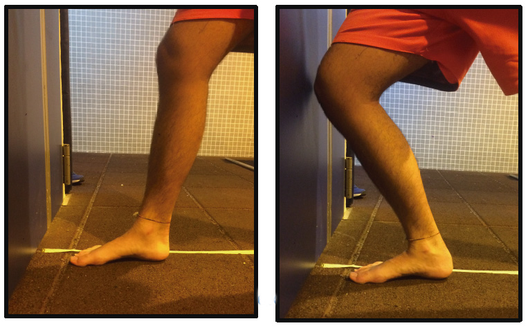 Resultado de imagen de dorsiflexion medida pared