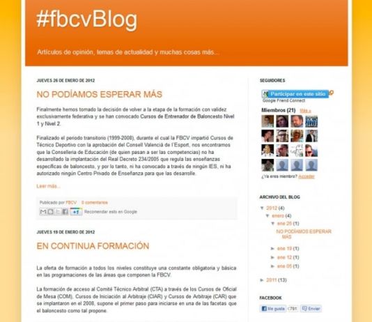 Disfruta de un nuevo artículo en el Blog de la FBCV