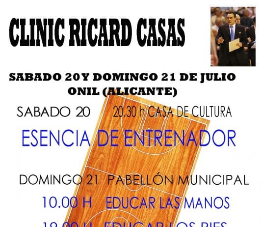 El C.D. Onil organiza un Clínic de Ricard Casas