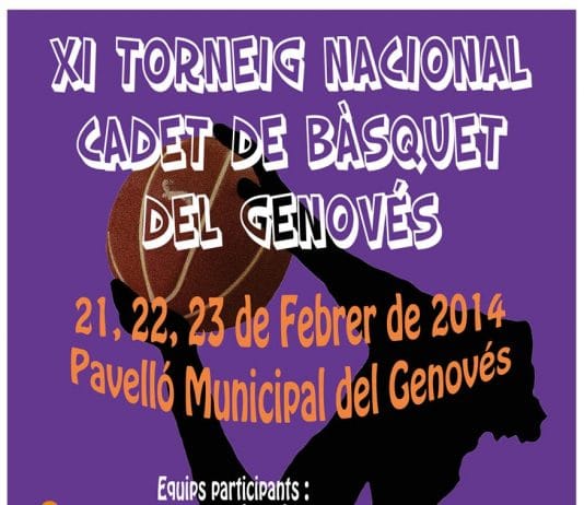 Llega el XI Torneig Nacional Cadet de Genovés