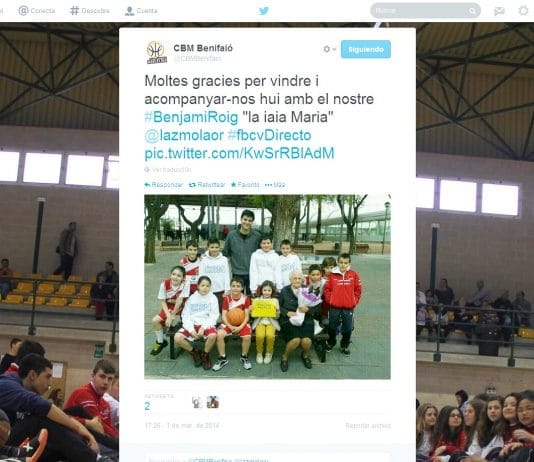 Foto de la jornada para el C.B.M. Benifaió