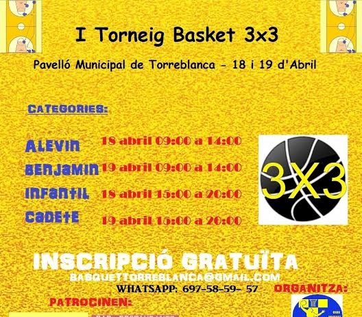 I Torneig de Bàsquet 3×3 del C.B. Torreblanca