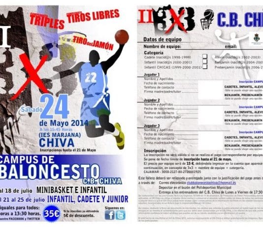 II Torneo 3×3 de Baloncesto en Chiva