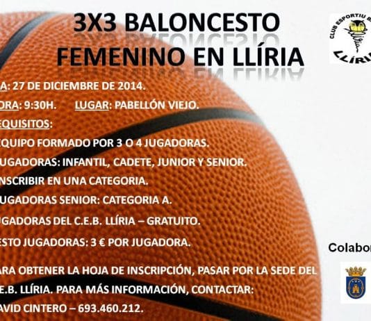 CEB Llíria y UBF Torrent organizan competiciones de 3×3