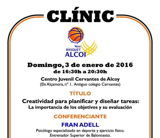 Clínic del NB Alcoi con Fran Adell