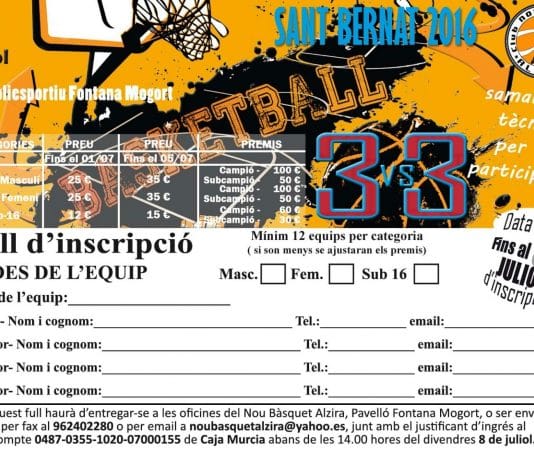 Nueva edición del 3×3 NB Alzira