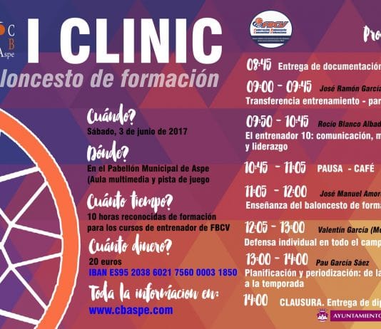 I Clínic de formación del CB Aspe