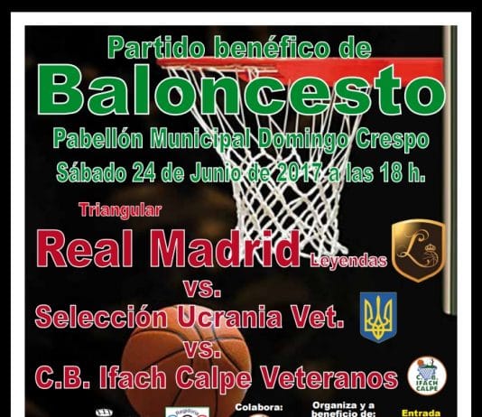Partido benéfico de baloncesto en Calpe