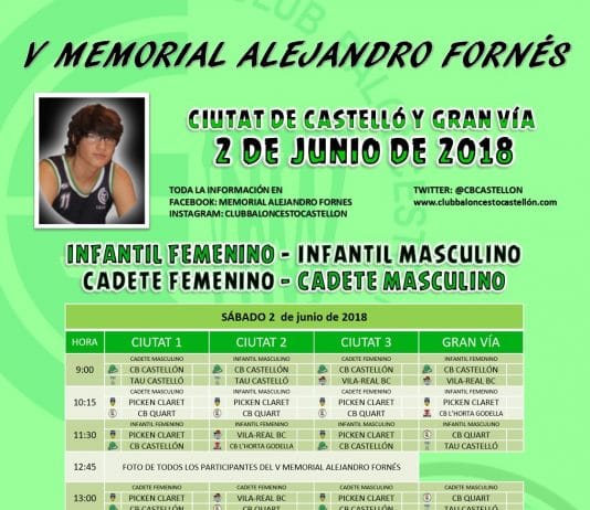V Memorial Alejandro Fornés y 3c3 CB Castellón y EEMM