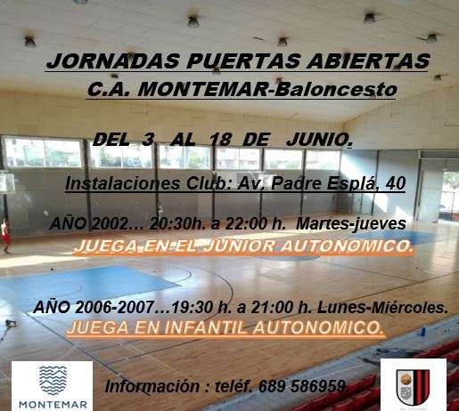 Jornadas de Puertas de Abiertas del CA Montemar