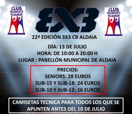 22ª Edición del 3×3 de Aldaia