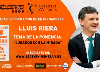 Valencia Basket: Lluís Riera en la nueva jornada de formación