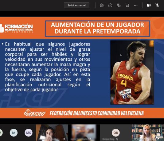 Elena Isla abordó de nuevo la nutrición del deportista