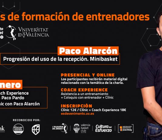 Valencia Basket: Próxima jornada formativa con Paco Alarcón