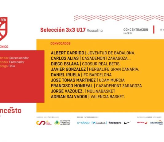 Adrián Salvador, en la Preselección U17 de 3×3
