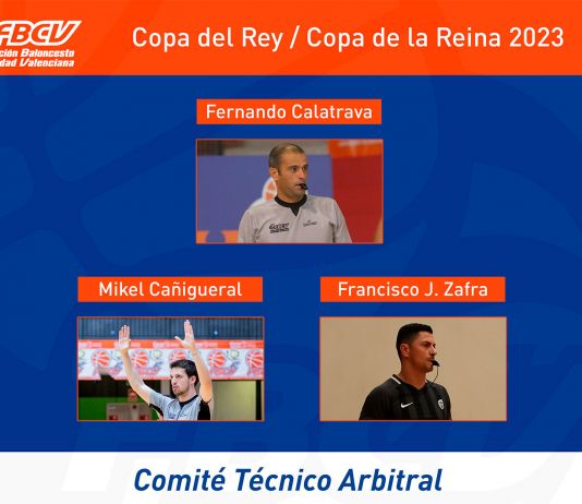 Árbitros FBCV en la Copa del Rey y de la Reina