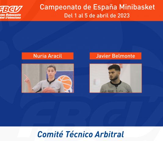 Nuria Aracil i Javier Belmonte arbitraran en el Campionat Mini