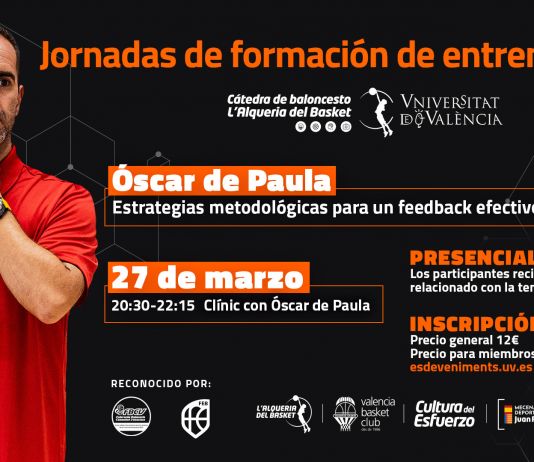 Valencia Basket: Jornada formativa amb Óscar de Paula