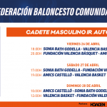 Horarios Fase Final CM Autonomico