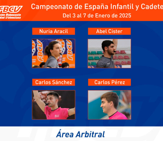 Àrbitres FBCV en el Campionat d'Espanya de Seleccions Autonòmiques