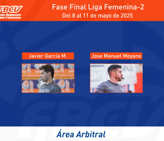 Àrbitres FBCV en la Fase Final LF2