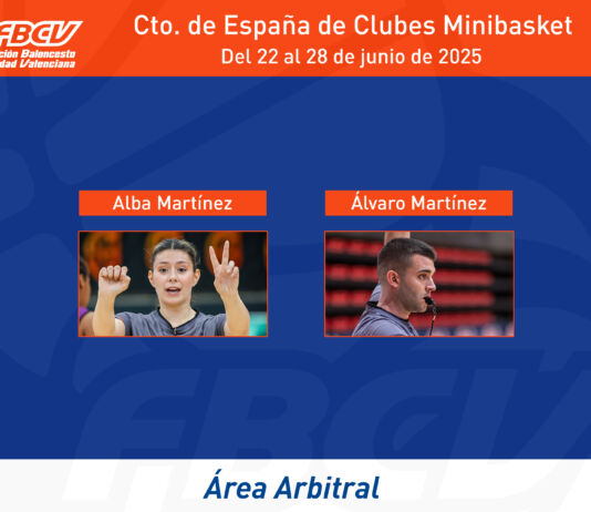 Alba i Álvaro Martínez repetixen designació en Minibasket