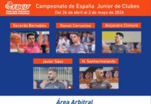 Árbitros FBCV en el Cto. de España Junior de Clubes