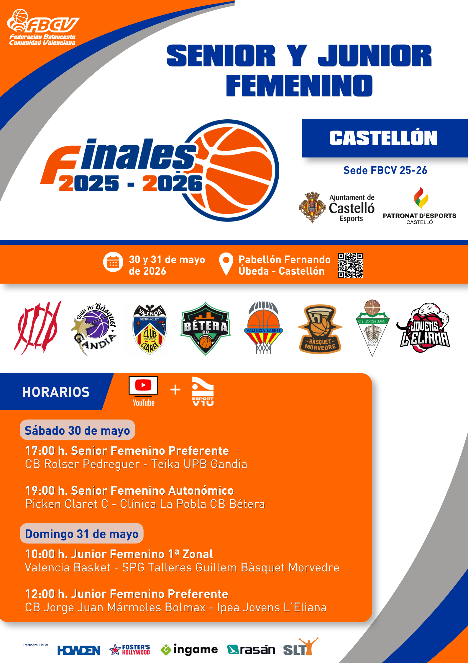 Cartel Finales Senior Y Junior Femenino
