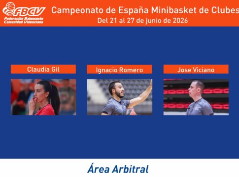 Árbitros FBCV en el Cto. de España Mini de Clubes